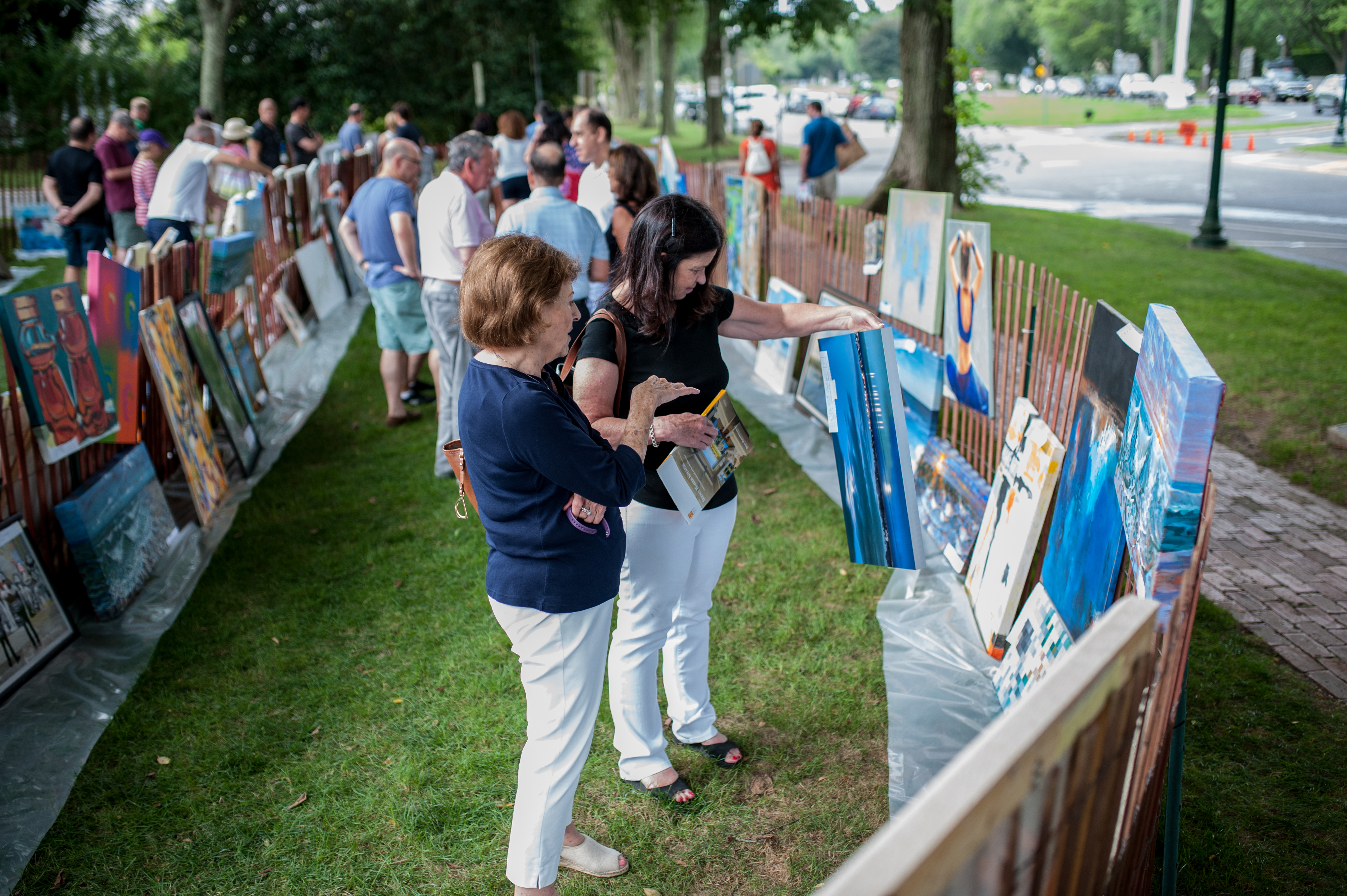 Clothesline Art Sale Guests