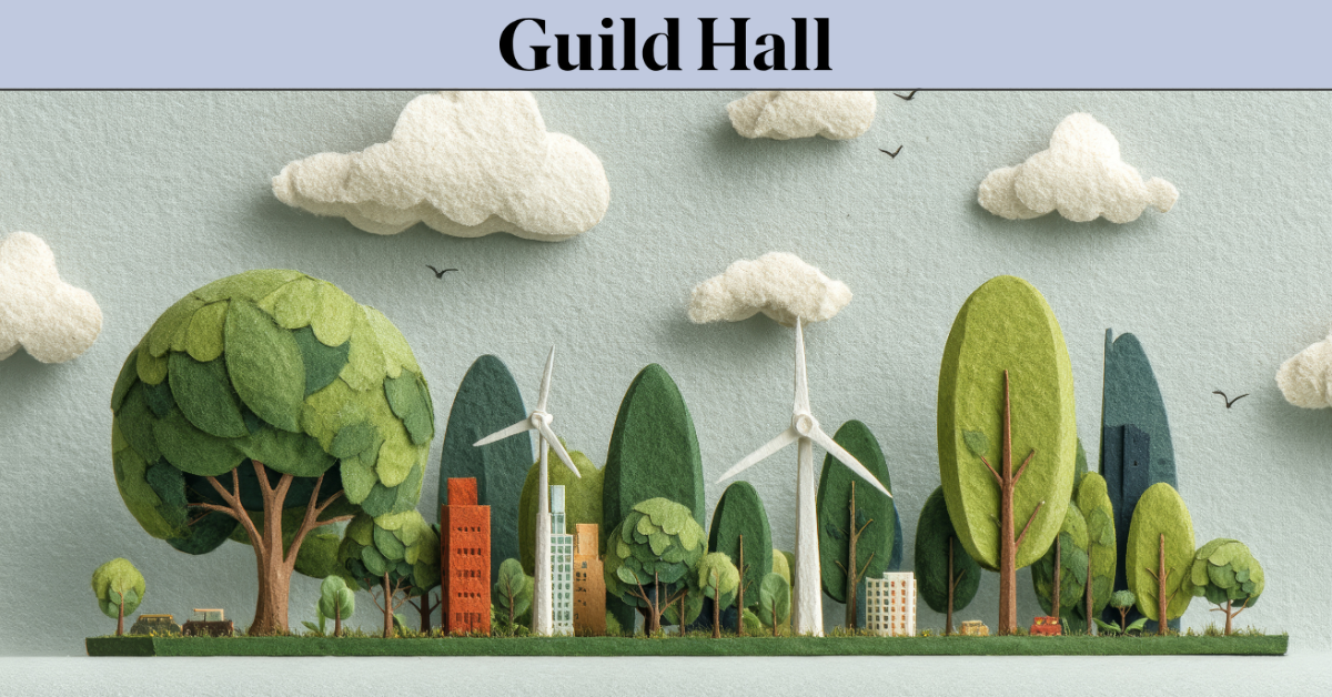 Eco-conscious art workshop at Guild Hall in East Hampton with artists using recycled materials