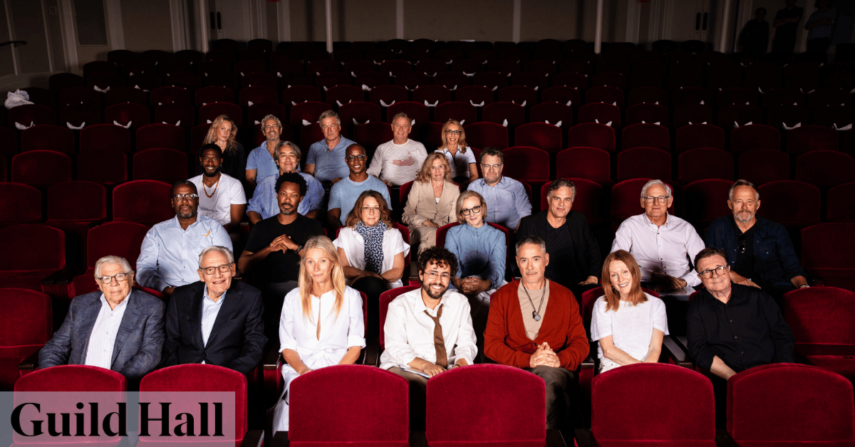 The Big Chill Guild Hall cast performing a staged reading with Marisa Tomei Matthew Broderick and Ayo Edebiri