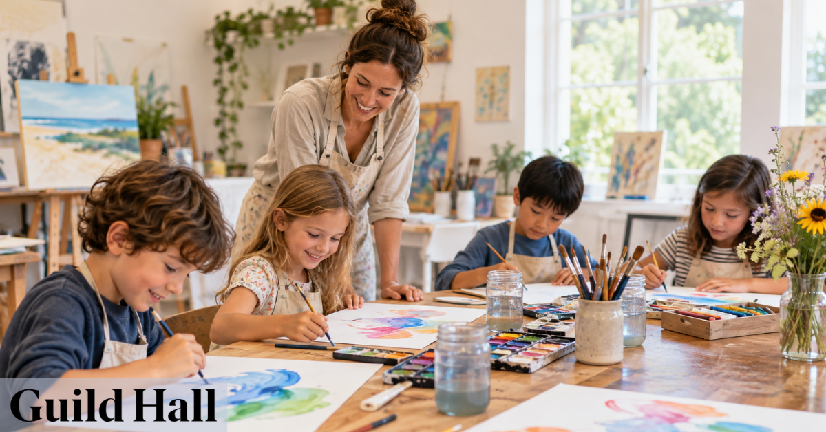 Art classes for kids in East Hampton helping young artists build creativity and confidence