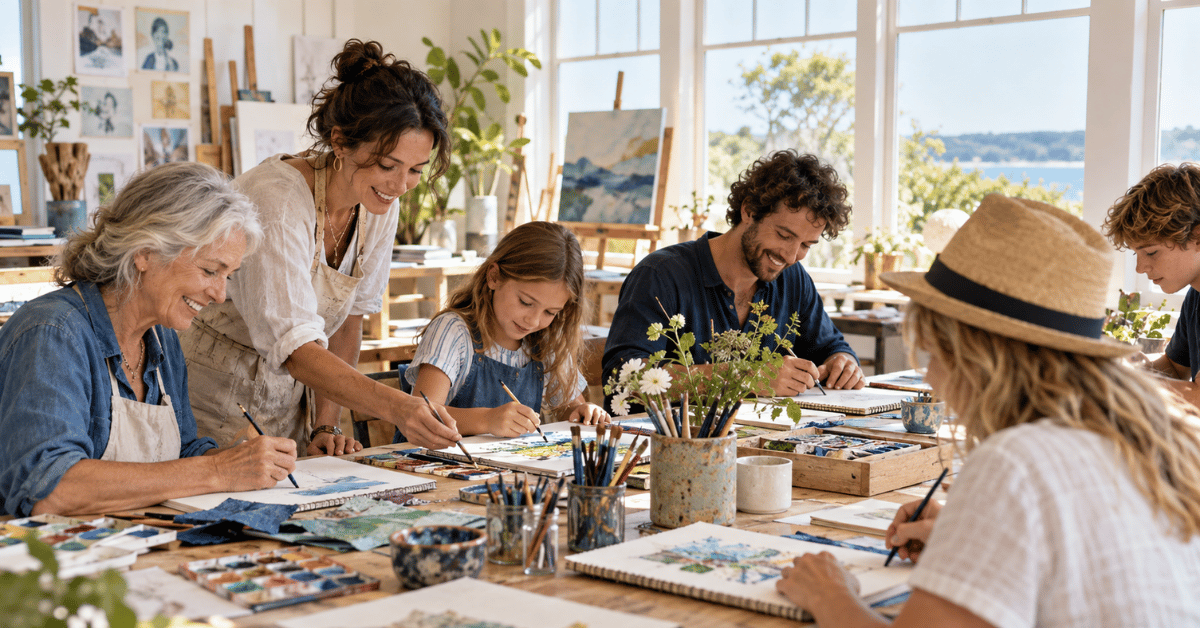 Creative workshops in East Hampton with hands-on art and cultural learning at Guild Hall